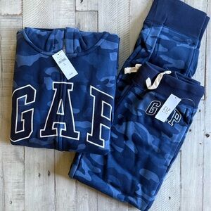 GAP Kids Navy Blue Camo Matching Set
